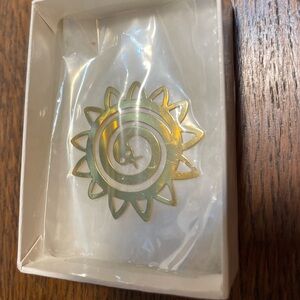 Brand new Gold tone book mark - in gift box ready for holiday giving